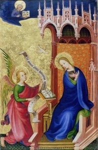 Die Verkündigung, von einem Klappaltar, ca. 1400 von Netherlandish School