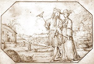 Die vier Jahreszeiten: Frühling - Hacken, ca. 1675