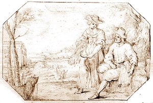 Die vier Jahreszeiten: Sommer - Ernte, ca. 1675 von Netherlandish School