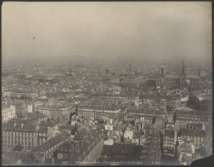 Panorama von Paris - Blick vom Norden des Pantheons von Neurdein freres