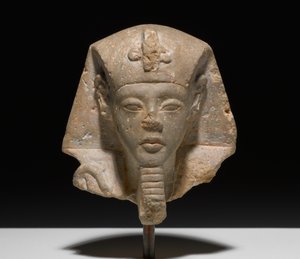 Kopf von einem Shabti von Akhensten, ca. 1352-1336 v. Chr. von New Kingdom Egyptian