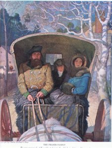 Die Familie Fraser: Er war steif und erhitzt in die alte Kutsche zwischen seinen Eltern gequetscht von Newell Convers Wyeth