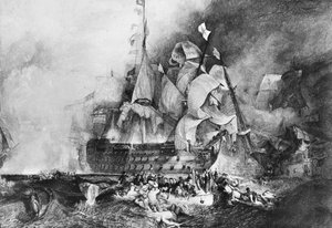 HMS Victory, britisches Kriegsschiff, ca. 1805 von Newton and Co