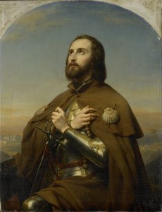 Eberhard (1445-96), Herzog von Württemberg, als Pilger im Heiligen Land