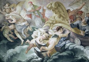 Der Sturm, der sich beim Kontakt mit der Medaille von Pius V. wundersam beruhigte