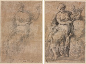 Allegorische Figur (recto und verso) von Niccolo dell