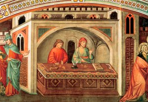 Geschichte des Heiligen Matthäus, (Detail) von Niccolo di Pietro Gerini