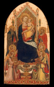 Thronende Madonna mit Engeln und Heiligen von Niccolo di Pietro Gerini