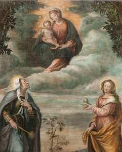 Unbefleckte Madonna mit dem Jesuskind und Heiligen