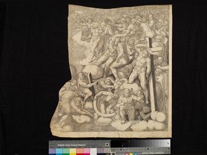 Szene aus dem Jüngsten Gericht von Nicholas Beatrizet