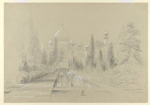 Das Taj Mahal, Agra, 24. Januar 1870 von Nicholas Chevalier