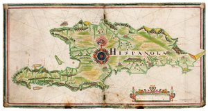 Karte von Hispaniola