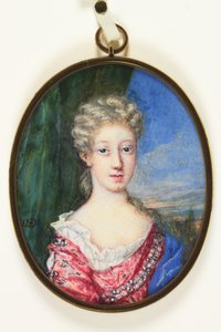 Lady Henrietta Cavendish Harley, später Gräfin von Oxford (Emaille) von Nicholas Dixon