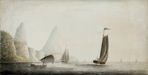Versklavung von Menschen vor den Pitons, St. Lucia, um 1771