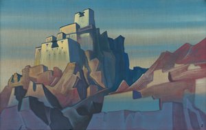 Schloss in Ladakh, 1933 von Nicholas Roerich