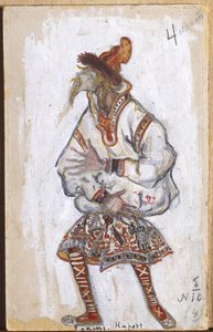 Kostümentwurf für Igor Strawinskys Ballett "Le Sacre du Printemps", 1912 von Nicholas Roerich
