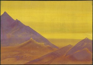 Morgendämmerung, ca. 1930 von Nicholas Roerich