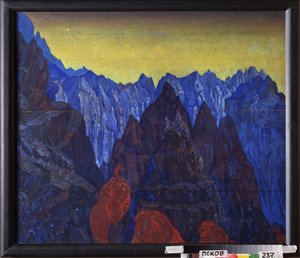 Der Schrei der Schlange. (Landschaft der Berge Tibets)