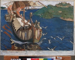 Die Besucher aus Übersee. Die Waräger in Russland von Nicholas Roerich
