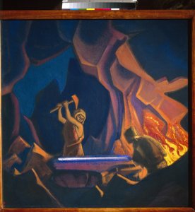 Nibelungen. Schmieden des Schwertes