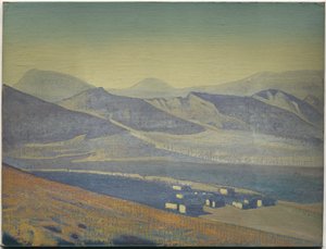 Heiligtümer und Zitadellen, aus der gleichnamigen Serie, 1925 von Nicholas Roerich