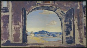 Studie für ein Gemälde, ca. 1922 von Nicholas Roerich