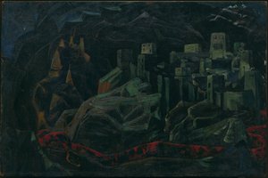 Die tote Stadt, 1918 von Nicholas Roerich