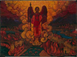 Der letzte Engel, 1912 von Nicholas Roerich