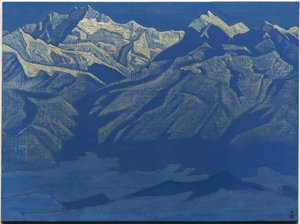 Die Reichweite, "Himalaya" Serie, 1924 von Nicholas Roerich
