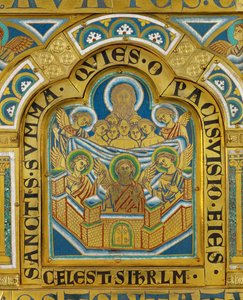 Himmlisches Jerusalem, vom Verduner Altar von Nicholas of Verdun