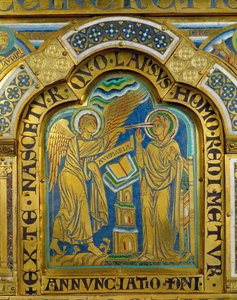 Die Verkündigung, vom Verduner Altar von Nicholas of Verdun