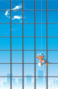 Der Fensterputzer