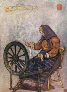Norwegen: Frau beim Spinnen, Sundalsoren von Nico Jungman