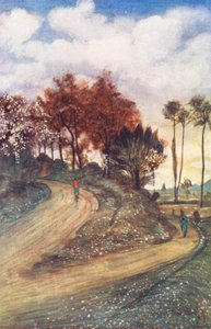 Eine Straße in der Nähe von Rouen