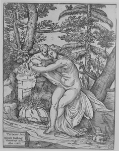Venus und Amor, 1566 von Nicolò Boldrini