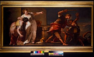 Moses und Tochter von Jerusalem von Nicolò Grassi