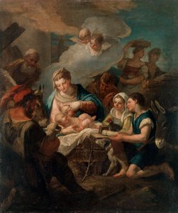 Die Anbetung des Christkindes von Nicola Grassi