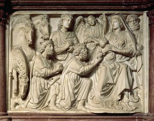Relief der Anbetung der Heiligen Drei Könige vom Kanzel, 1260