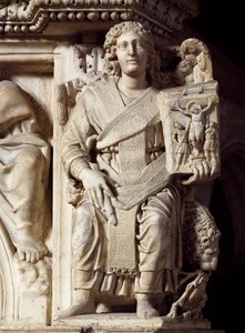 St. Johannes der Täufer, Eckstatue der Kanzel