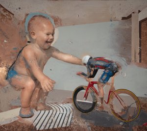 Kinderradfahrer II von Nicola Pucci