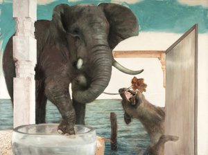 Elefant mit Hund, 2011