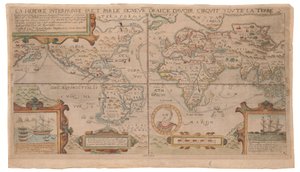 La heroike interprinse faict par le Signeur Draeck d’avoir cirquit toute la terre, möglicherweise Antwerpen, um 1590 von Nicola Van Sype
