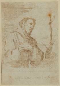 St. Franziskus. Aus einer angeblich einzigartigen Radierung von Murillo.