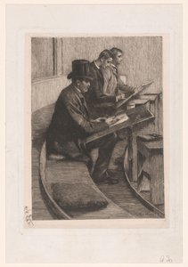Zeichnende Männer von Nicolaas van der Waay