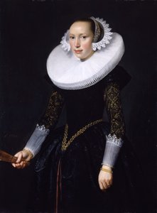 Porträt einer Frau, 1630 von Nicolaes Eliasz Pickenoy