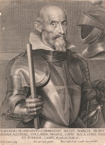 Frai. Lelio Blancatcio, Commendat. Merlit March, Mont. Silvan. Aconsil. Collater. Neapol. Cath. Ma. a. Cons. Stat et. Suprem. Campi, Marschalc. von Nicolaes Lauwers