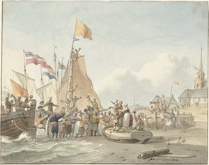 Ankunft von Prinz Willem Frederik in Scheveningen, 30. November 1813