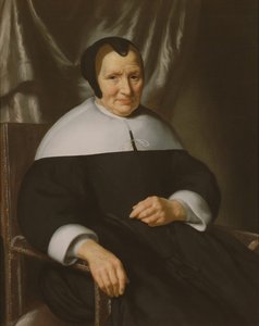 Porträt einer Dame, die in einem Sessel sitzt
