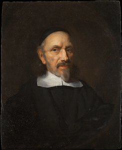 Porträt eines Mannes in Schwarz gekleidet von Nicolaes Maes