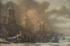 Eine niederländische Winterlandschaft